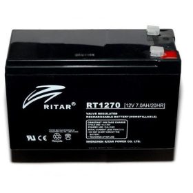 Ritar RT1270ES-F1 zárt ólomakkumulátor, 12 V, 7 Ah