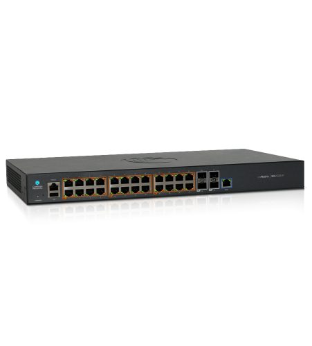 Cambium Networks, cnMatrix EX2028-P, Intelligent Ethernet PoE+ Switch, tápkábel nélkül