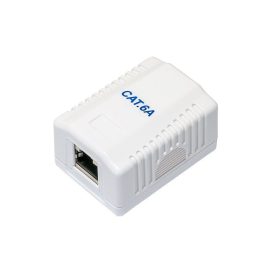 Falra szerelhető Aljzat, UTP, Cat.6A, 1 portos, fehér