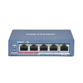 Hikvision DS-3E0105P-E(B) PoE switch, 4 port