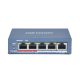 Hikvision DS-3E0105P-E/M(B) PoE switch, 4 port