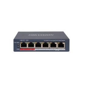 Hikvision DS-3E0106P-E/M(B) PoE switch, 6 port