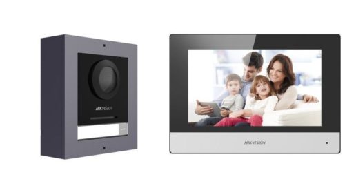 Hikvision DS-KIS602(B)(O-STD)/Europe BV Érintőképernyős Felületszerelt kaputelefon szett