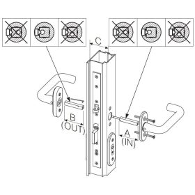 Assa Abloy EA288 Osztott tengely