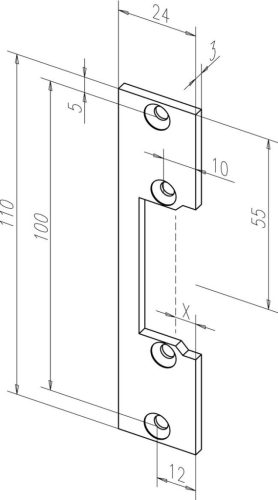Assa Abloy FF-10640-01 Zárpajzs