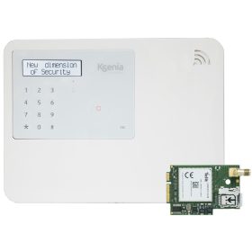   Ksenia lares 4.0 wls 96 fehér - 4G - LCD - 96 zónás, hibrid központ