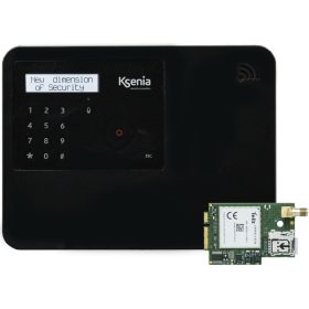   Ksenia lares 4.0 wls 96 fekete - 4G - LCD - 96 zónás, hibrid központ