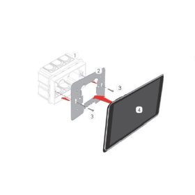 Ksenia ergo-T pro süllyesztődoboz  - Kiegészítő