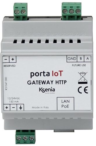 Ksenia porta IoT - HTTP Gateway - HTTP-integrációs modul