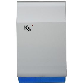   Ksenia imago BUS - kültéri, buszos sziréna, szürke, kék búra - Kültéri, Buszos  hang-fényjelző, ezüstszürke előlap, áttetsző kék alsó résszel