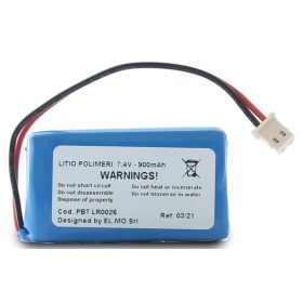   Ksenia 7,4 V DC 850 mAh líthium-Ion akkumulátor 7,4 V DC 850 mAh líthium-Ion akkumulátor