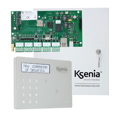 Ksenia lares 4.0 - 40 wls + ergo S + 25W táp szett - 40 zónás, hibrid központ szett