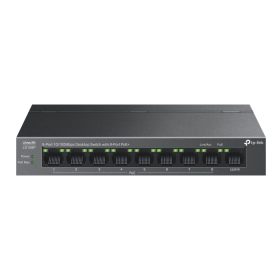 TP-Link LS109P fémházas, asztali PoE switch, 9 port