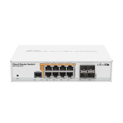 MikroTik Cloud Router PoE Switch CRS112-8P-4S-IN