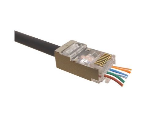 RJ45 Cat.6 FTP moduláris dugó, átvezetős