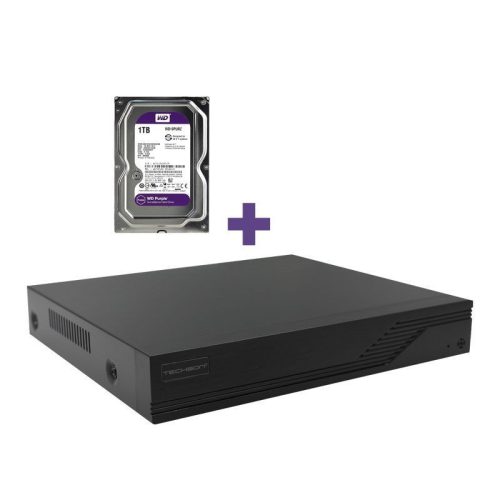 Techson - Techson TCR I12 S04-NS 4 csatornás IP rögzítő + 1 TB HDD