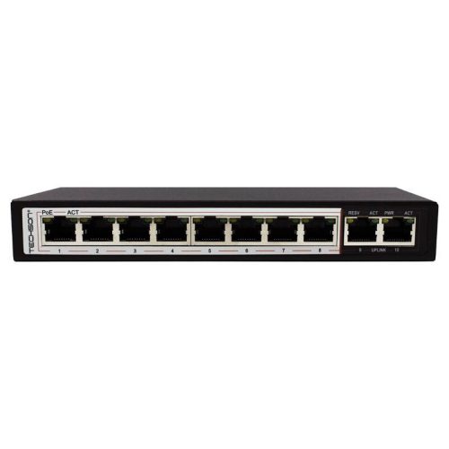 Techson TCS AMP08 2MU 10 portos PoE switch