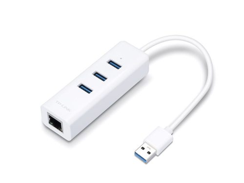 TP-Link Átalakító USB 3.0 to Ethernet Adapter 1000Mbps + 3 USB 3.0 port UE330