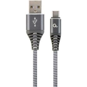 USB A - USB C Adatkábel, USB, szürke-fehér