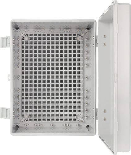 ABS doboz, 400x300x200mm, szerelőlappal