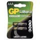 GP batteries GP24LF lítium ceruzaelem, AAA, 1,5 V