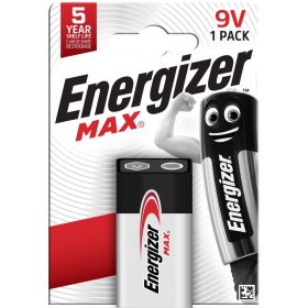 Energizer MAX alkáli elem, 6LF22, 9 V, 550 mAh
