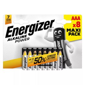   Energizer LR03AP-CHP8 Alkaline Power alkáli elem, AAA, 1,5 V, 1200 mAh