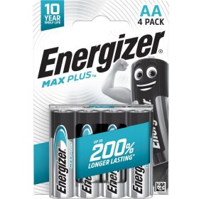 Energizer MAX Plus alkáli elem, AA, 1,5 V, 2500 mAh