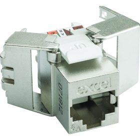   Excel 100-184-24 Keystone betét Csatlakozó, FTP, Cat.6A, ezüst, 24 db