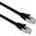Excel 100-245 Cat.6a F/FTP patchkábel, fekete, 2 m