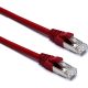 Excel 100-162 Cat.6a F/FTP patchkábel, piros, 2 m