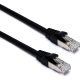 Excel 100-251 Cat.6a F/FTP patchkábel, fekete, 3 m