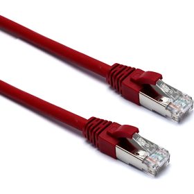 Excel 100-163 Cat.6a F/FTP patchkábel, piros, 3 m
