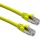 Excel 100-168 Cat.6a F/FTP patchkábel, sárga, 3 m