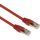 Excel 100-165 Cat.6a F/FTP patchkábel, piros, 5 m