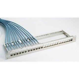 Excel - Moduláris 24 portos patchpanel 1U, ezüst EXCEL 100-028