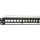 Moduláris 24 portos patchpanel 1U, fekete EXCEL 100-095