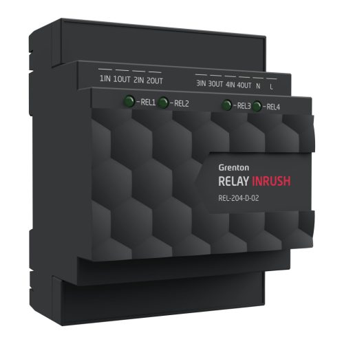 Relémodul 4 csatornás (inrush)