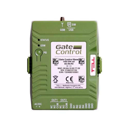 TELL gsmTGSM_GateControl_BASE1000_DIN_RAIL_4G.IN4.R2 4G Kapunyitó