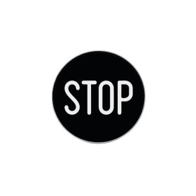 ARSFPO-07 piktogramos lencse, 120mm, STOP