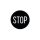 ARSFPO-07 piktogramos lencse, 120mm, STOP