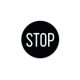 ARSFPO-07 piktogramos lencse, 120mm, STOP