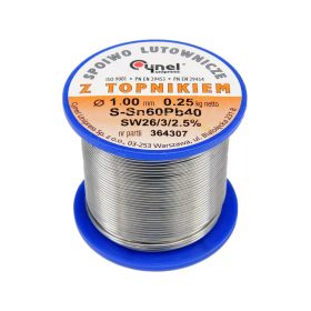 Cynel 1.5/2.5 Forrasztó ón, 1,5 mm, 250 g