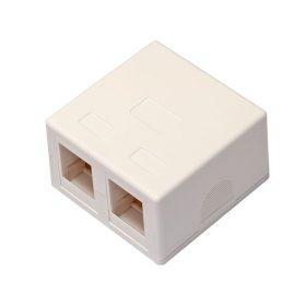   Falon kívüli Keystone Kötődoboz, UTP, FTP, 2 portos, fehér