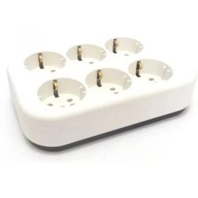   Legrand 053424 6 fejes elosztó, 16 A, 6 x SHUKO, újravezetékelhető, fehér