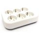 Legrand 053424 6 fejes elosztó, 16 A, 6 x SHUKO, újravezetékelhető, fehér