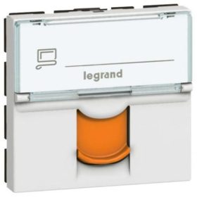   Legrand Program Mosaic 076525 Mechanizmus burkolatú Aljzat, STP, Cat.6A, fehér
