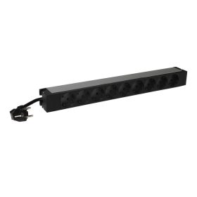 Legrand 646812 Elosztó panel, 9xSCHUKO, 1U, 19