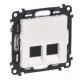 Legrand Valena Life 753149 Mechanizmus burkolatú Aljzat, STP, Cat.6A, fehér