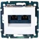 Legrand Valena 774231 Mechanizmus burkolatú Aljzat, UTP, Cat.5e, fehér